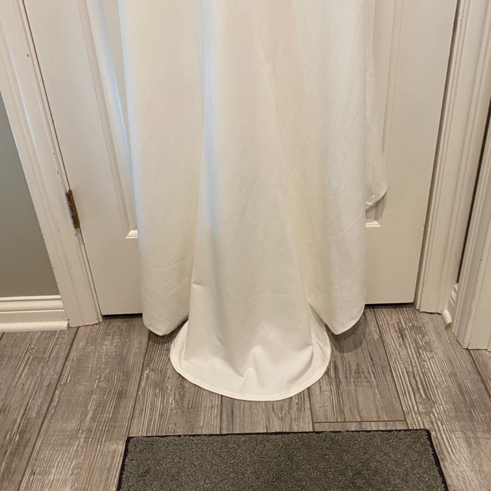 Lulu's Eternally Beloved Mesh Off-the-Shoulder Pearl Maxi Dress - Picture 9 of 16